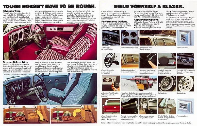 1980s Blazer Interior