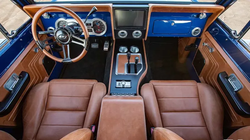 Interior of Classic Ford Bronco