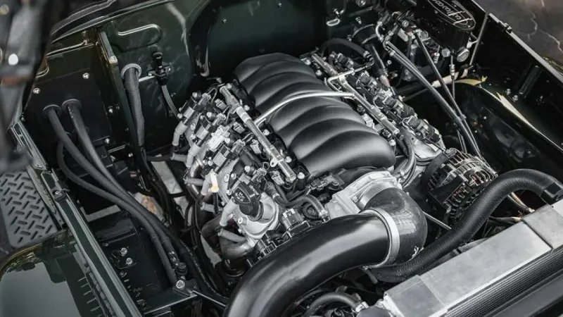 Velocity Restorations chose an LS3 engine upgrade for this particular project. 