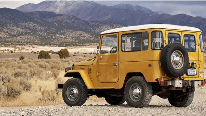 Classic FJ in mountains