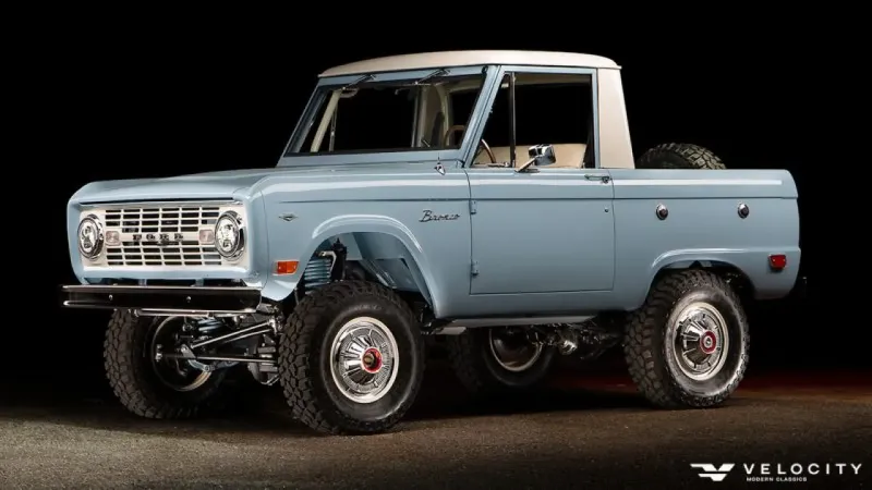 Blue half cab build by Velocity 