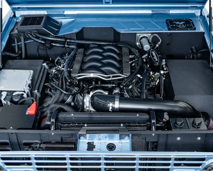 Ford Coyote V8 Engine in a Classic Ford Bronco