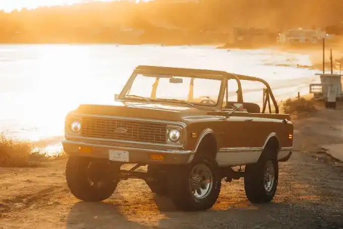 Chevy Blazer with Santa Monica Sunset