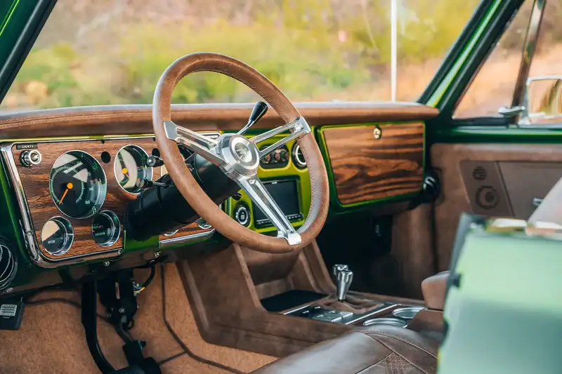 Classic Chevy K5 Blazer Restomod Interior Dash View