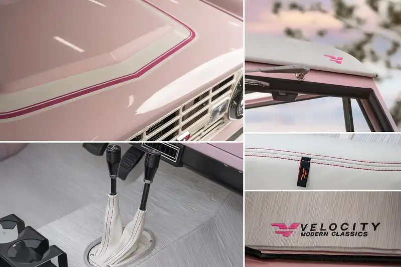 Vintage Ford Bronco Restomod Pink Accents