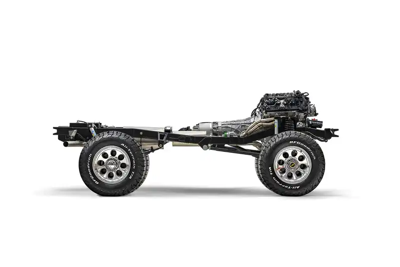 Vintage Ford Bronco rolling chassis