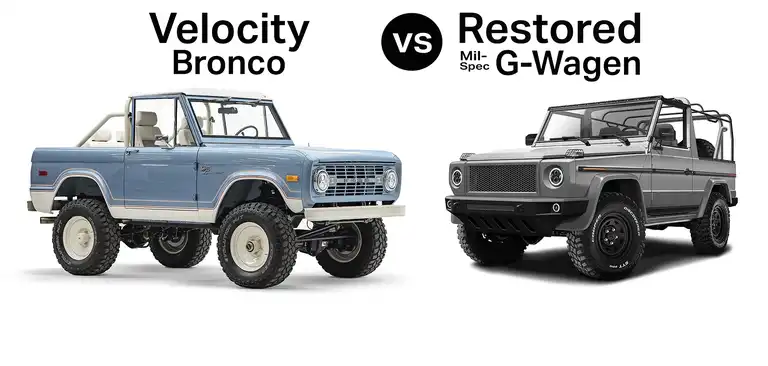 Bronco Restomod vs. Restored G-Wagen: Why The Velocity Ford Bronco Is Best For Any Expedition
