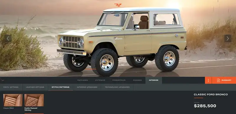 Velocity Ford Bronco Configurator