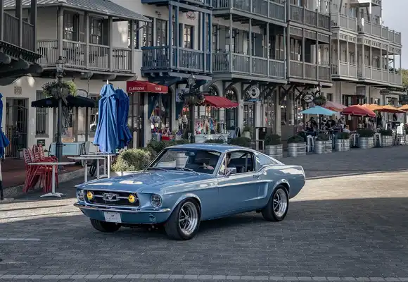 Brittany Blue Classic Ford Mustang Fastback Is A Sleek Street Machine