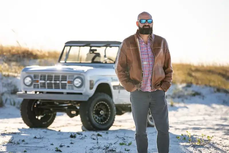 Stuart With 500th Bronco