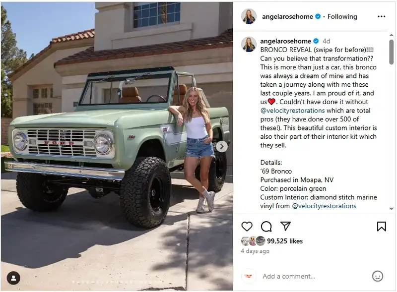Angela Rose Home Classic Ford Bronco