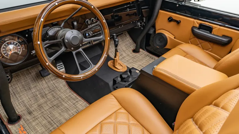 1973 Velocity Classic Ford Bronco driver side interior
