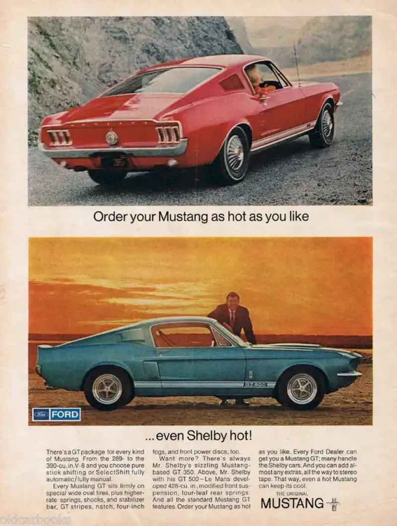 Brittany Blue Mustang Ad
