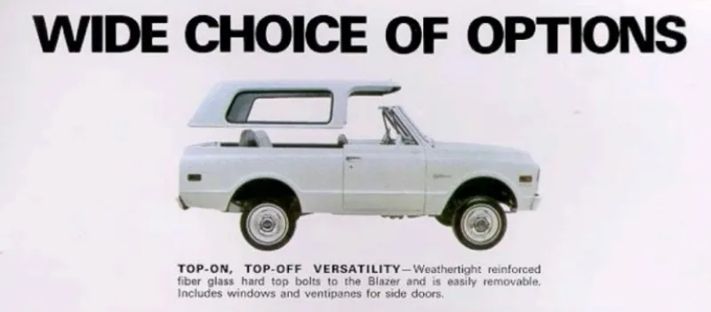 Chevy Blazer Wide Choice Of Options