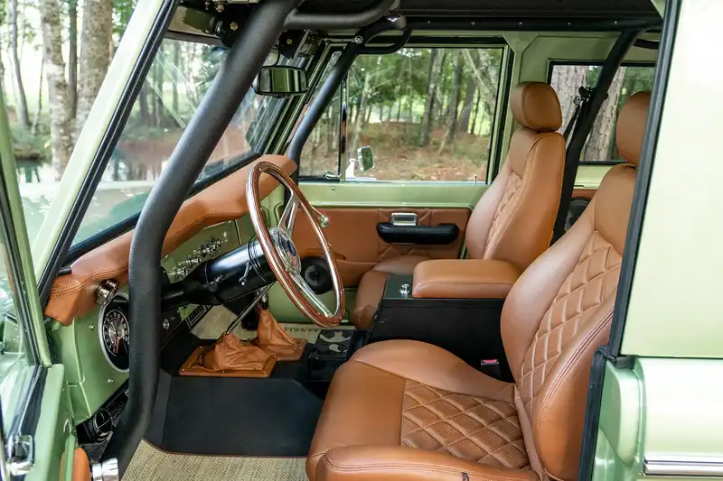 Apple Green Classic Ford Bronco 93407 Interior