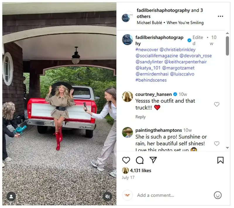 Social Ford Truck Christie Brinkley