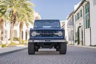Urban Sophistication_Blue Classic Ford Bronco