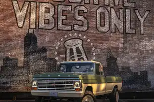 Urban Sophistication_Green Classic Ford F250