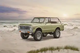 Coastal Escapes_Green Classic Chevy K5 Blazer