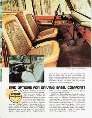 73 Ford Bronco Ranger Package