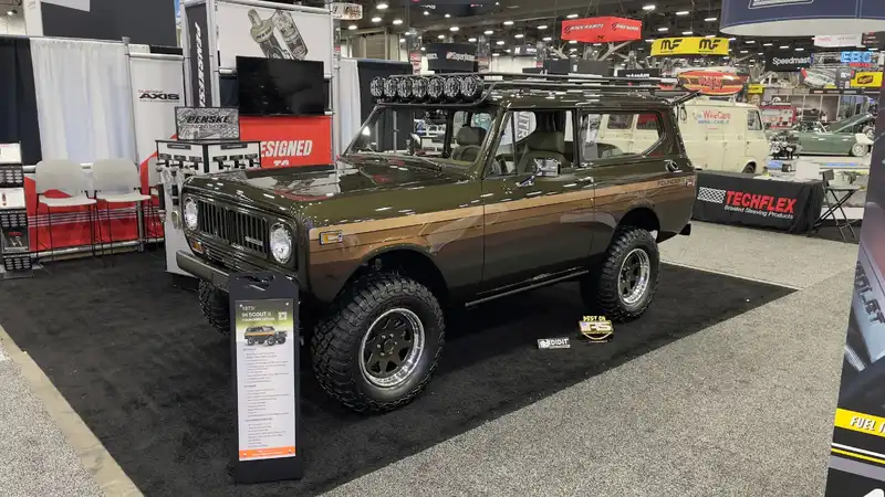 Velocity Restorations Classic International Scout Restomod Sema