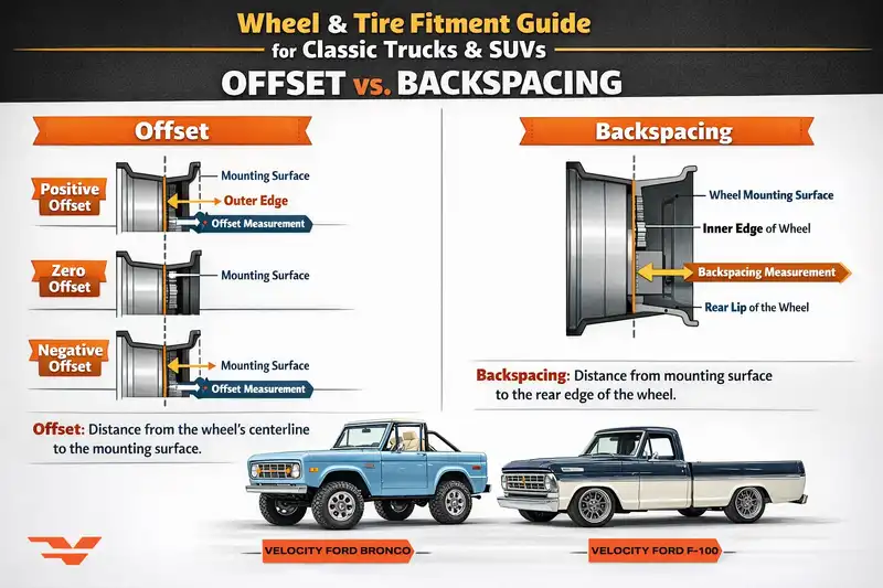 Wheel Tire Fitment Guide For Classic Trucks SUVs Graphic