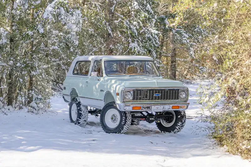 Velocity Chevy K5 Off-Road in Winter Snow
