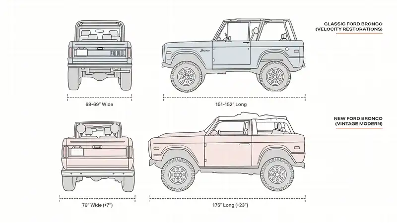 Velocity Bronco Vs Vintage Modern