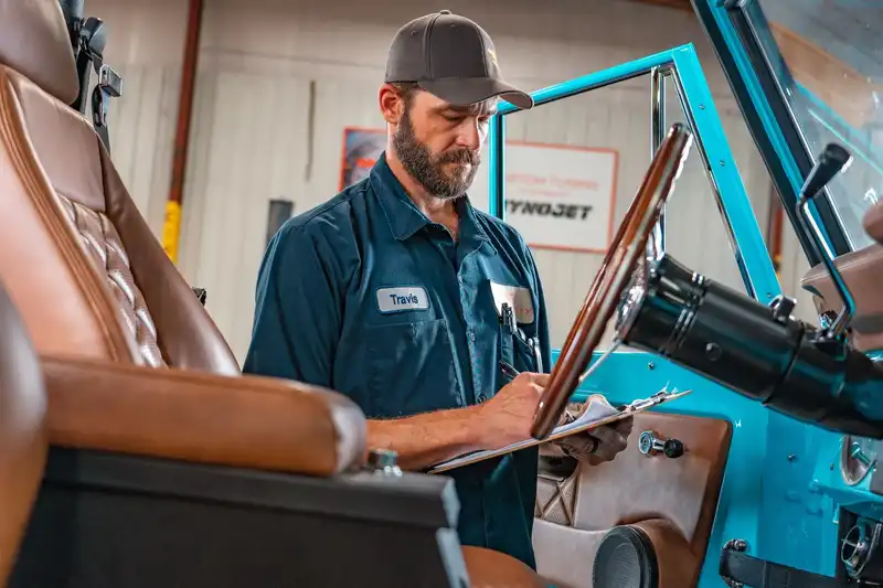 Classic Ford Bronco Inspection at Velocity