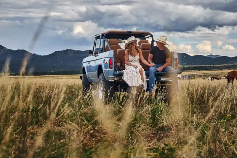 Velocity Bronco in a Field in Colorado