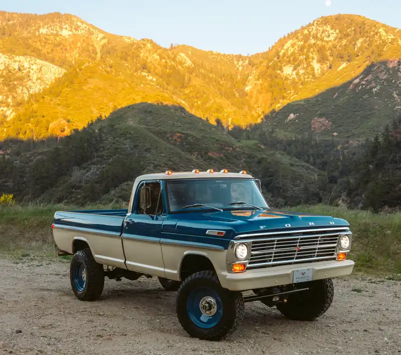 Classic Ford F‑250 by Velocity in the Mountains