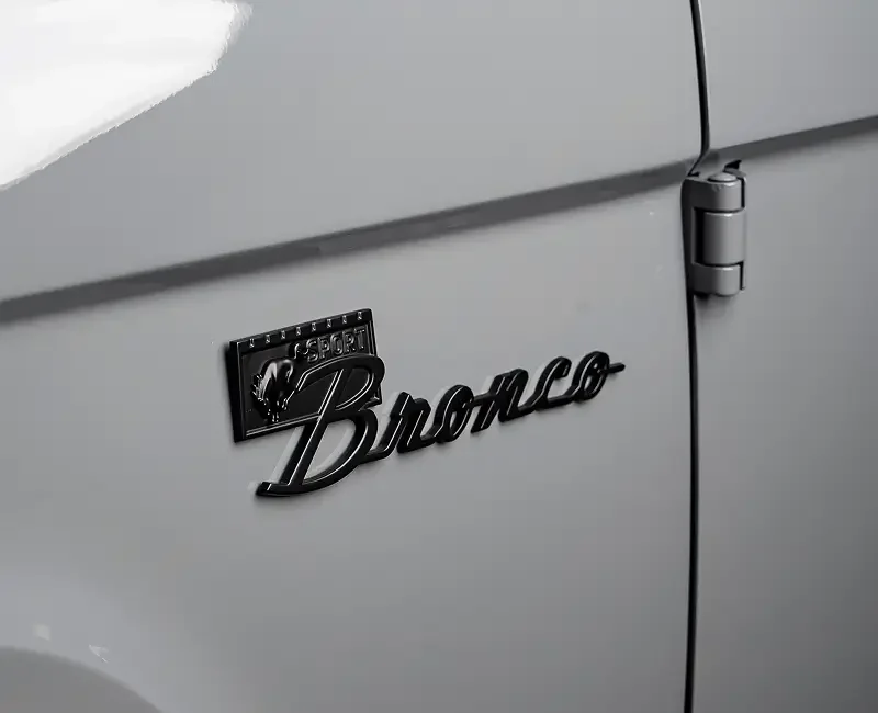 Ford Bronco Blackout Package exterior badge