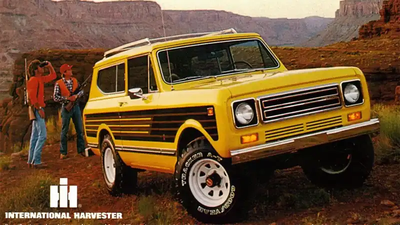 The 1977 International Harvester Scout II.
