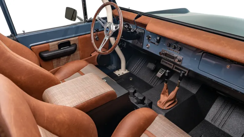 Classic Ford Bronco passenger side interior