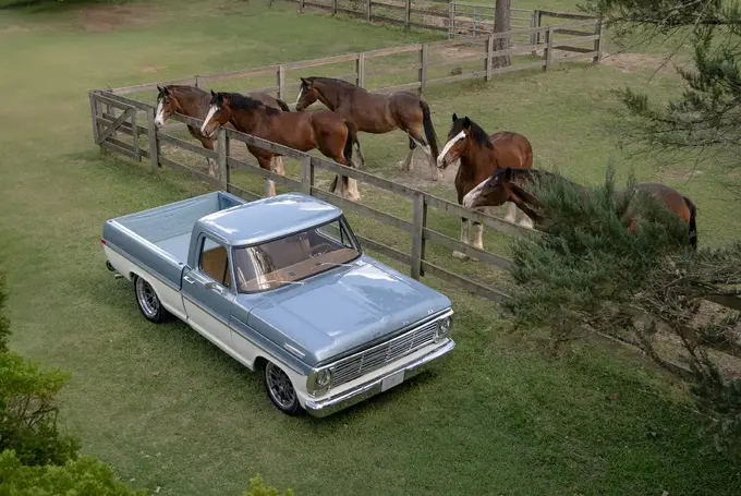 Brittany Blue Ford F-100