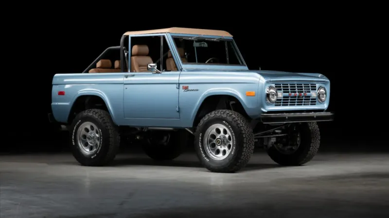 Nostalgia Built Right - '72 Brittany Blue Classic Ford Bronco