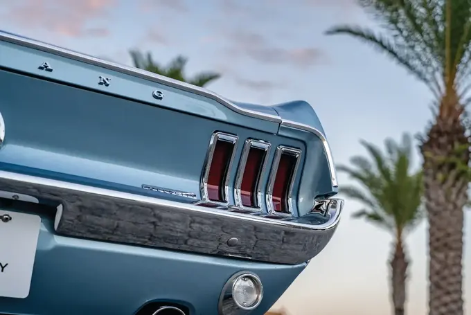 Classic Ford Mustang with Sequential LED Tail Lights