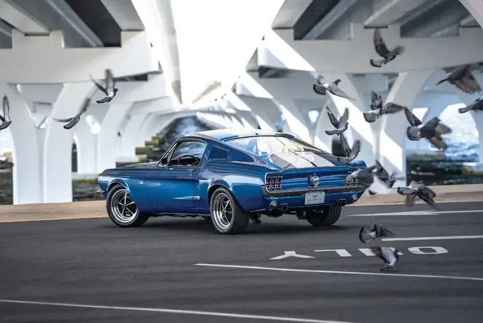 Velocity Ford Mustang in Acapulco Blue