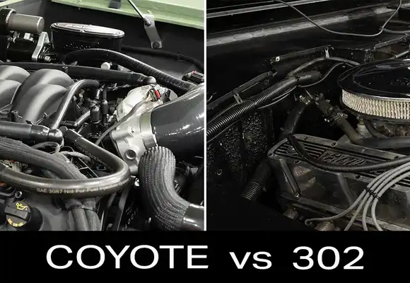 Ford Small-Block Comparison: A Closer Look At The New-School Coyote vs Classic 302 (w/video)