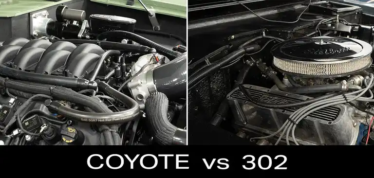 Ford Small-Block Comparison: A Closer Look At The New-School Coyote vs Classic 302 (w/video)