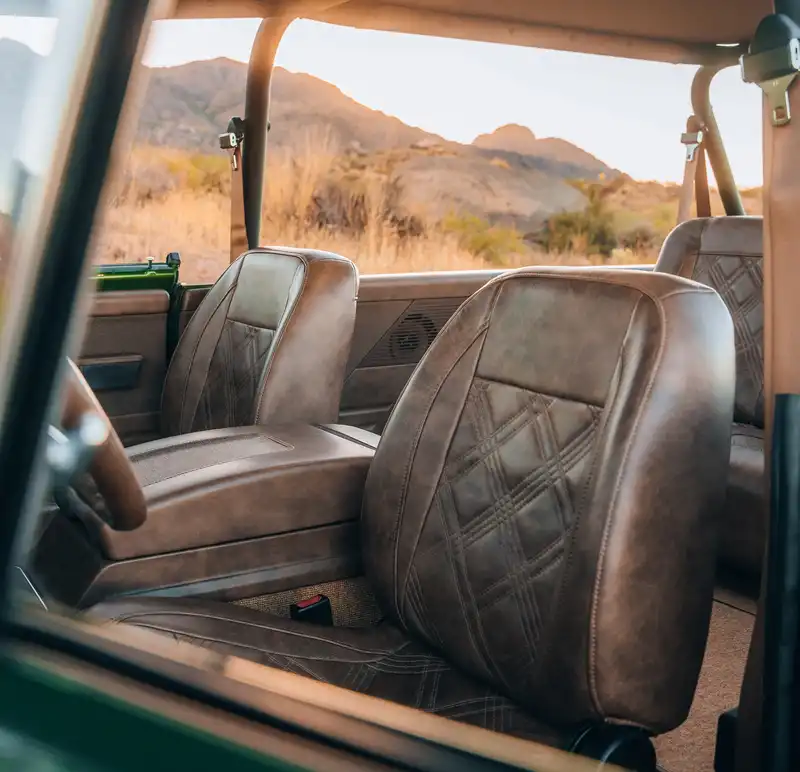 Classic Chevy K5 Blazer Restomod Interior Leather