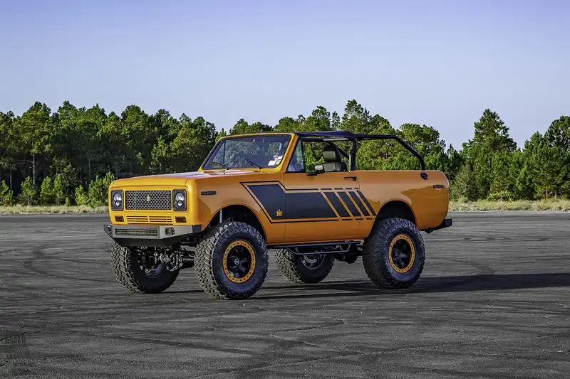 Custom Orange Classic International Scout 2 Restomod