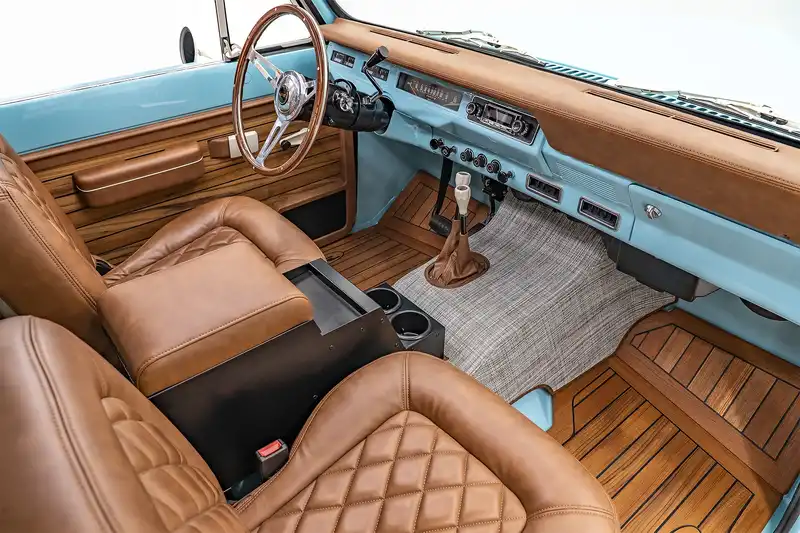 Sea Mist Classic International Scout 2 Restomod Interior