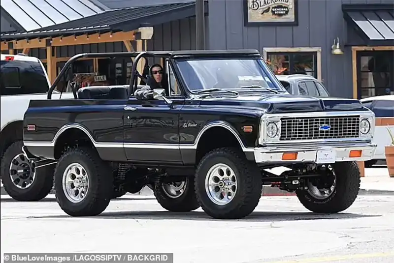 Travis Barker Kourtney Kardashian Velocity Chevy K5 Blazer