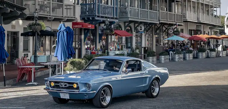Brittany Blue Classic Ford Mustang Fastback Is A Sleek Street Machine