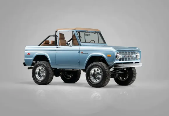 Nostalgia Built Right – ’72 Brittany Blue Classic Ford Bronco