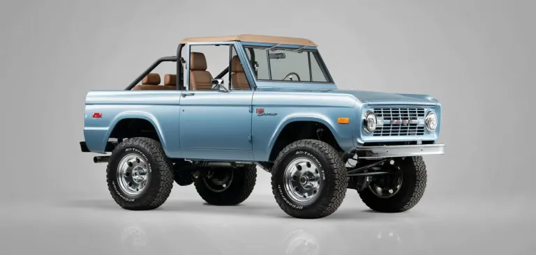 Nostalgia Built Right – ’72 Brittany Blue Classic Ford Bronco