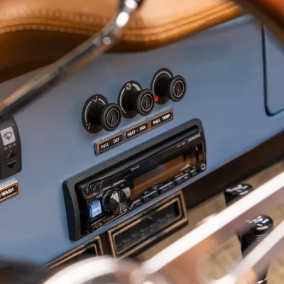 Classic Ford Bronco dash & stereo