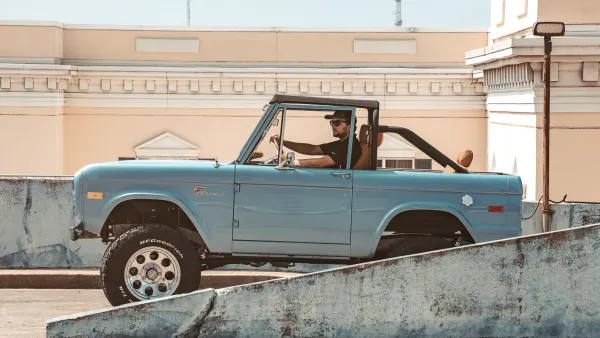 Classic Ford Bronco Signature Series on the road