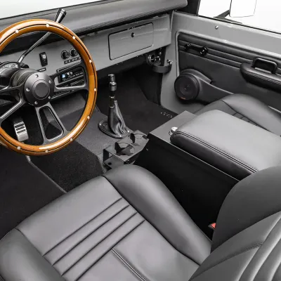 Classic Ford Bronco restored interior